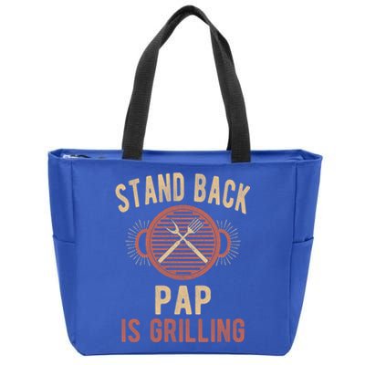 Funny Grilling Pap Bbq Pap Grandpa Cool Gift Zip Tote Bag