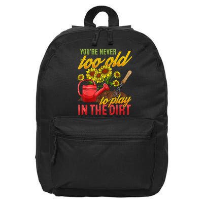 Funny Gardening Plants Gardener Gift 16 in Basic Backpack