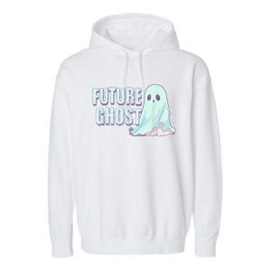 Future Ghost Pastel Goth Kawaii Creepy Cute Weird Aesthetic Garment-Dyed Fleece Hoodie