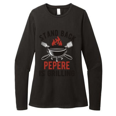 Funny Grilling Pepere Bbq Pepere Grandpa Cute Gift Womens CVC Long Sleeve Shirt