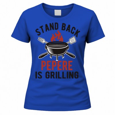 Funny Grilling Pepere Bbq Pepere Grandpa Cute Gift Women's T-Shirt