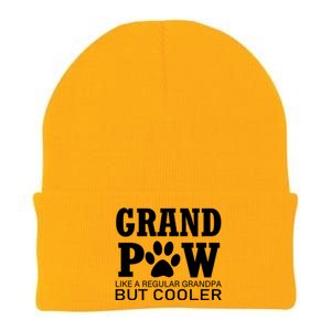 Funny Grand Paw Like A Regular Grandpa But Cooler Lovers Gift Knit Cap Winter Beanie