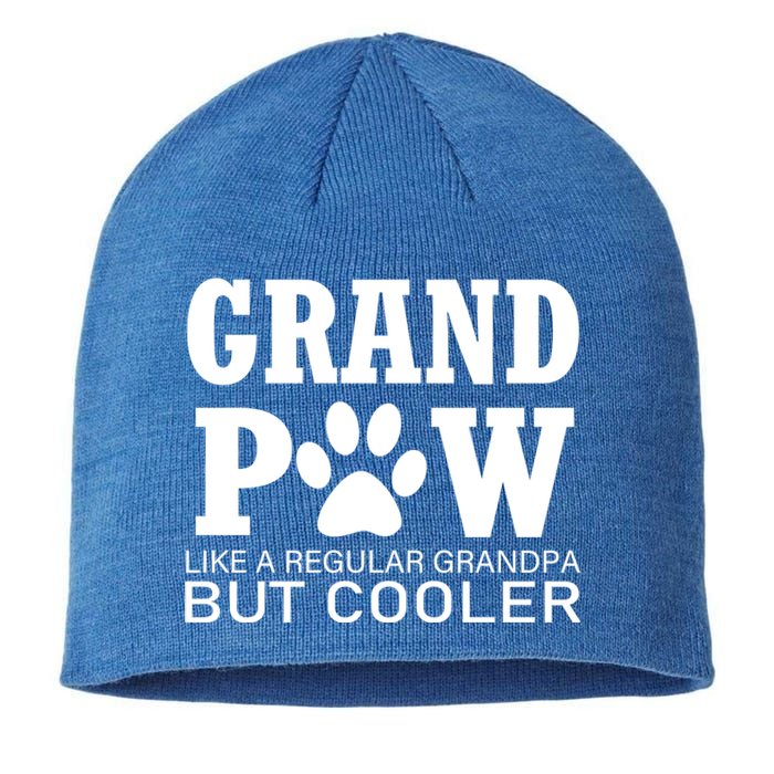 Funny Grand Paw Like A Regular Grandpa But Cooler Lovers Gift Sustainable Beanie