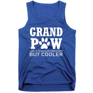 Funny Grand Paw Like A Regular Grandpa But Cooler Lovers Gift Tank Top