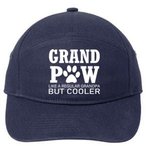 Funny Grand Paw Like A Regular Grandpa But Cooler Lovers Gift 7-Panel Snapback Hat