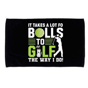 Funny Golf Phrase Graphic Microfiber Hand Towel