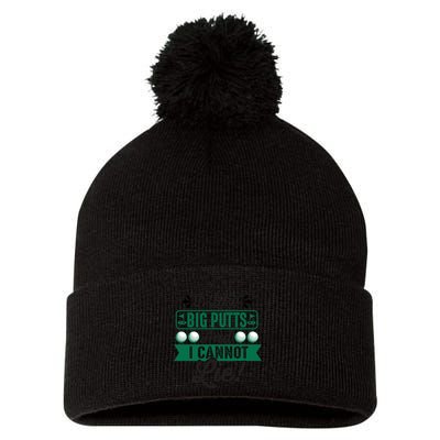 Funny Golf Pun Graphic Pom Pom 12in Knit Beanie