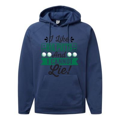 Funny Golf Pun Graphic Performance Fleece Hoodie