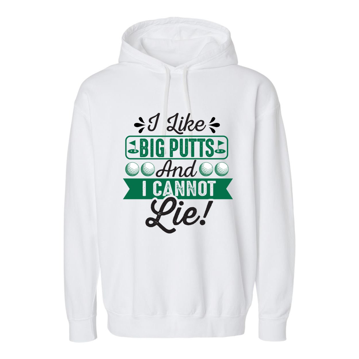 Funny Golf Pun Graphic Garment-Dyed Fleece Hoodie