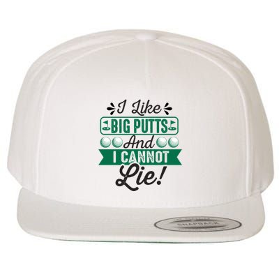 Funny Golf Pun Graphic Wool Snapback Cap