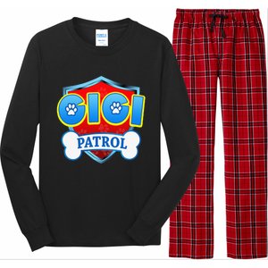 Funny Gigi Patrol Dog Mom, Dad For Women Gift Long Sleeve Pajama Set