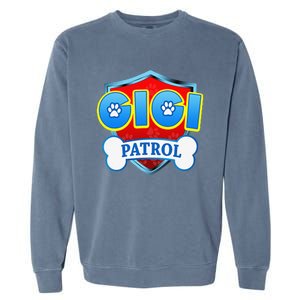 Funny Gigi Patrol Dog Mom, Dad For Women Gift Garment-Dyed Sweatshirt