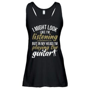 Funny Guitar Player Saying Guitarist I Playing The Guitar Ladies Essential Flowy Tank