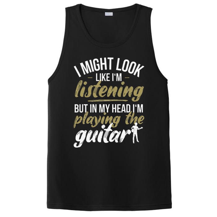 Funny Guitar Player Saying Guitarist I Playing The Guitar PosiCharge Competitor Tank