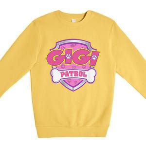 Funny Gigi Patrol Dog Mom, Dad For Women Premium Crewneck Sweatshirt