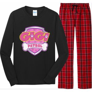 Funny Gigi Patrol Dog Mom, Dad For Women Long Sleeve Pajama Set