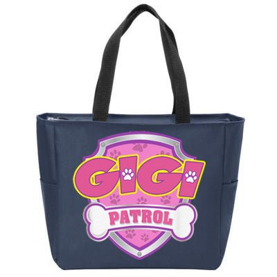 Funny Gigi Patrol Dog Mom, Dad For Women Zip Tote Bag