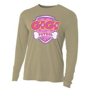 Funny Gigi Patrol Dog Mom, Dad For Women Cooling Performance Long Sleeve Crew