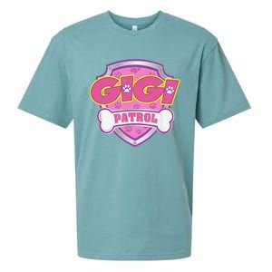 Funny Gigi Patrol Dog Mom, Dad For Women Sueded Cloud Jersey T-Shirt