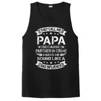 Funny Grandpa Papa Partner In Crime Dad Fathers Day PosiCharge Competitor Tank