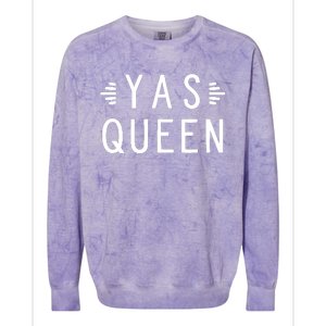 Feminist Girl Power Yas Queen Yes Kween Lgbtq Rainbow Drag Colorblast Crewneck Sweatshirt