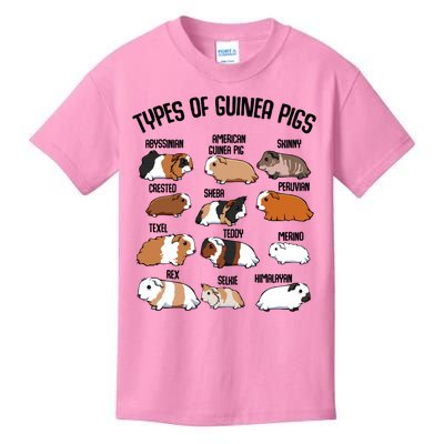 Funny Guinea Pigs Household Pet Animal Rodent Fluffy Cute Kids T-Shirt