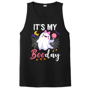 Funny Ghost Pink Bow Its My Boo Day Cute Birthday Halloween Cute Gift PosiCharge Competitor Tank