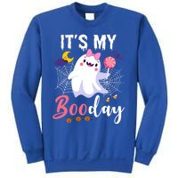 Funny Ghost Pink Bow Its My Boo Day Cute Birthday Halloween Cute Gift Sweatshirt