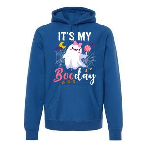 Funny Ghost Pink Bow Its My Boo Day Cute Birthday Halloween Cute Gift Premium Hoodie