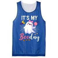 Funny Ghost Pink Bow Its My Boo Day Cute Birthday Halloween Cute Gift Mesh Reversible Basketball Jersey Tank