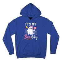 Funny Ghost Pink Bow Its My Boo Day Cute Birthday Halloween Cute Gift Tall Hoodie