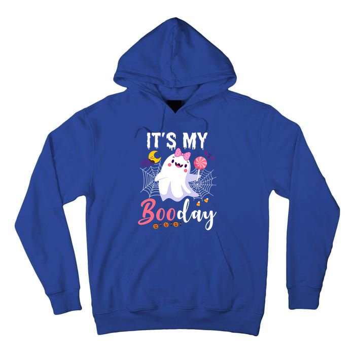 Funny Ghost Pink Bow Its My Boo Day Cute Birthday Halloween Cute Gift Tall Hoodie