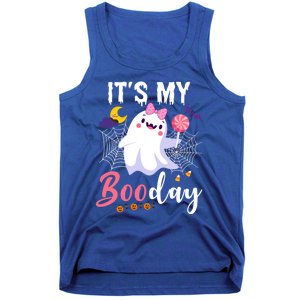 Funny Ghost Pink Bow Its My Boo Day Cute Birthday Halloween Cute Gift Tank Top