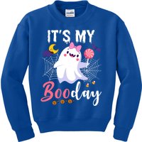 Funny Ghost Pink Bow Its My Boo Day Cute Birthday Halloween Cute Gift Kids Sweatshirt