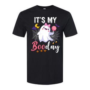 Funny Ghost Pink Bow Its My Boo Day Cute Birthday Halloween Cute Gift Softstyle CVC T-Shirt