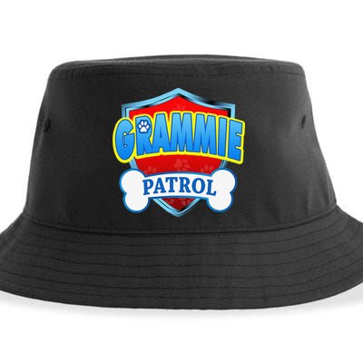 Funny Grammie Patrol Dog Mom, Dad For Women Sustainable Bucket Hat