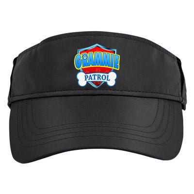 Funny Grammie Patrol Dog Mom, Dad For Women Adult Drive Performance Visor