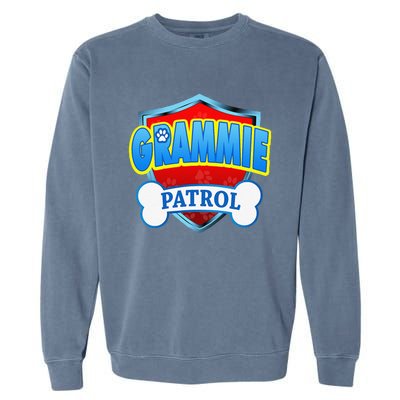 Funny Grammie Patrol Dog Mom, Dad For Women Garment-Dyed Sweatshirt