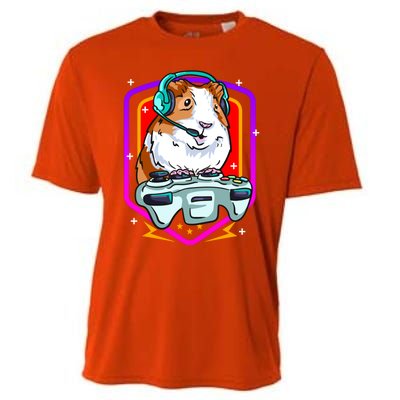 Funny Guinea Pig Gaming Gamer Hamster Furry Potato Hamsters Gift Cooling Performance Crew T-Shirt