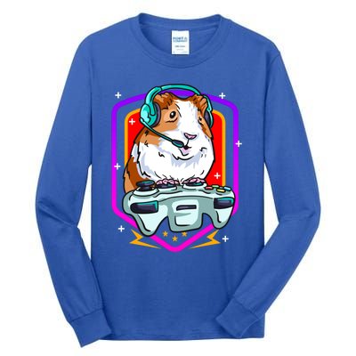 Funny Guinea Pig Gaming Gamer Hamster Furry Potato Hamsters Gift Tall Long Sleeve T-Shirt