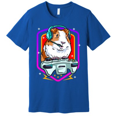 Funny Guinea Pig Gaming Gamer Hamster Furry Potato Hamsters Gift Premium T-Shirt