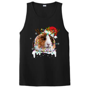 Funny Guinea Pig Reindeer Christmas Tree Light Guinea Pig Swea PosiCharge Competitor Tank