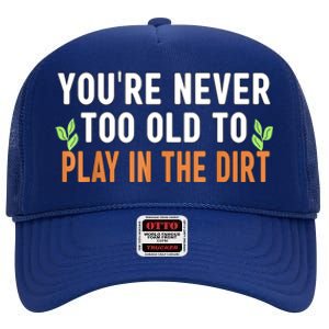 Funny Gardener Plant Gardening Men Women High Crown Mesh Back Trucker Hat