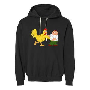 Family G.u.y Peter & Chicken Fighting Garment-Dyed Fleece Hoodie