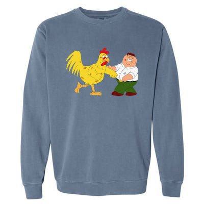 Family G.u.y Peter & Chicken Fighting Garment-Dyed Sweatshirt