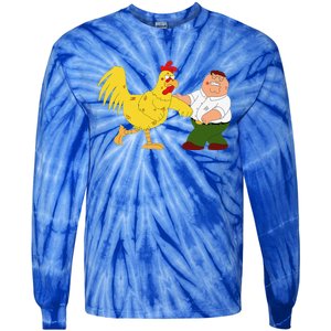 Family G.u.y Peter & Chicken Fighting Tie-Dye Long Sleeve Shirt