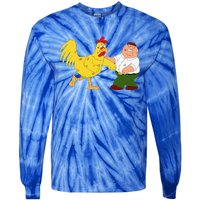 Family G.u.y Peter & Chicken Fighting Tie-Dye Long Sleeve Shirt