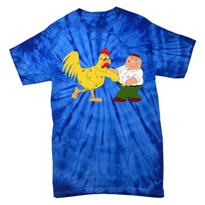 Family G.u.y Peter & Chicken Fighting Tie-Dye T-Shirt