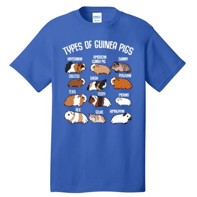 Funny Guinea Pigs Household Pet Animal Rodent Fluffy Cute Tall T-Shirt