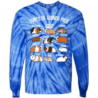 Funny Guinea Pigs Household Pet Animal Rodent Fluffy Cute Tie-Dye Long Sleeve Shirt